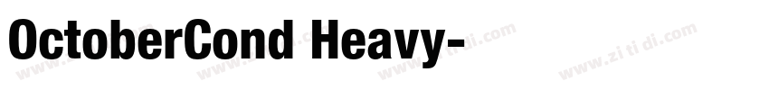 OctoberCond Heavy字体转换